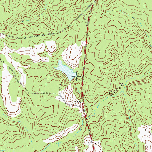 Topographic Map of Mcbrayer Lake Dam, GA