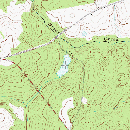 Topographic Map of Reese Lake, GA