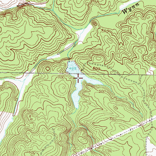 Topographic Map of Norman Lake, GA