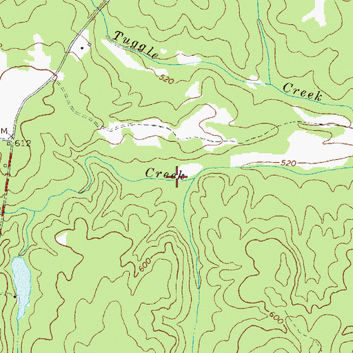 Topographic Map of Reservoir 26, GA