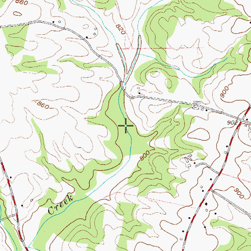 Topographic Map of Reservoir Eight, GA