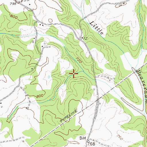 Topographic Map of Reservoir 21, GA