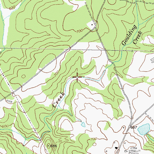 Topographic Map of Lake Oglethorpe, GA