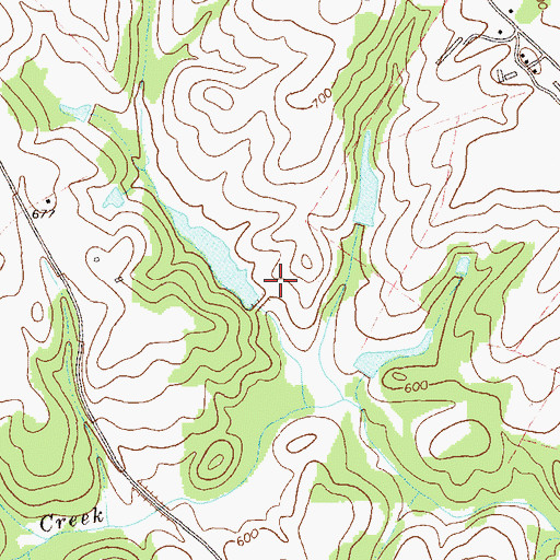 Topographic Map of Big Lake Dam, GA