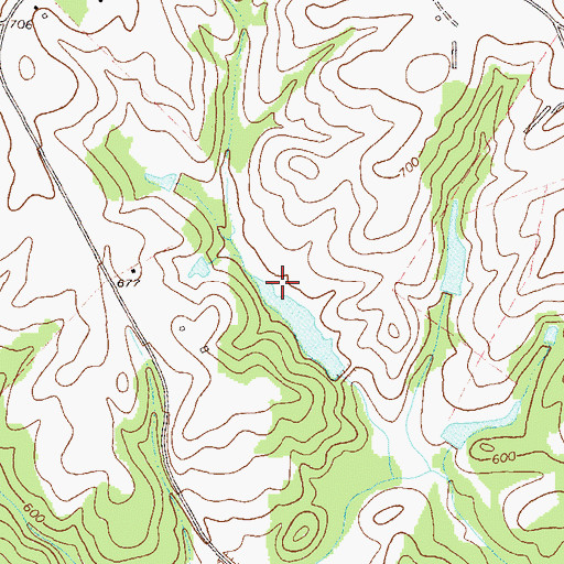 Topographic Map of Big Lake, GA