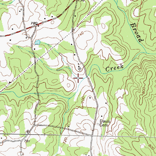 Topographic Map of Reservoir 51, GA