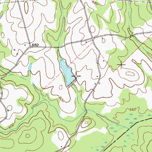 Topographic Map of Morrison Dam, GA