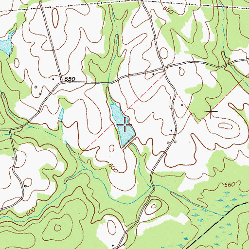 Topographic Map of Morrison Lake, GA