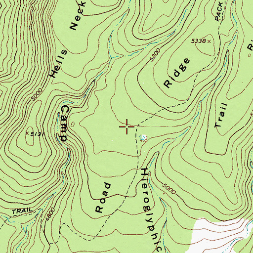 Topographic Map of Road Ridge, AZ