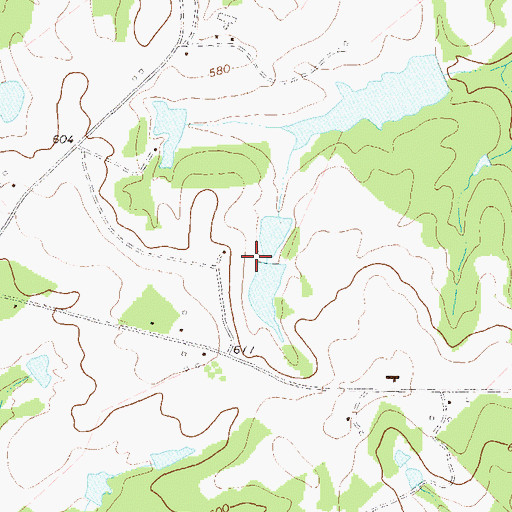 Topographic Map of Mathews Dam, GA
