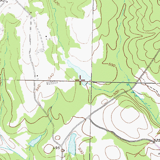 Topographic Map of Walker Dam, GA