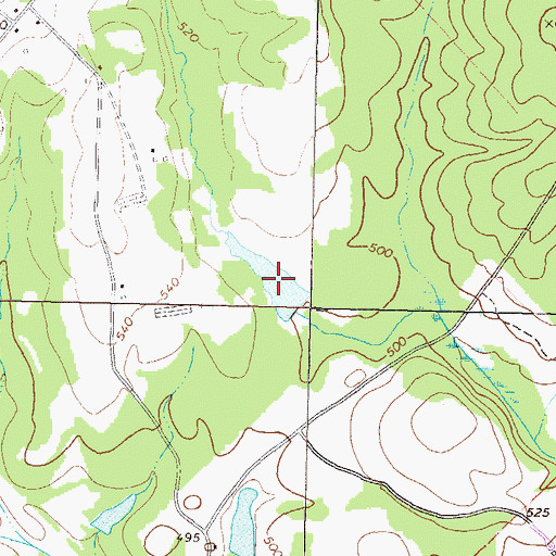 Topographic Map of Walker Lake, GA