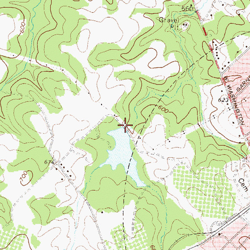 Topographic Map of Mason Lake Dam, GA