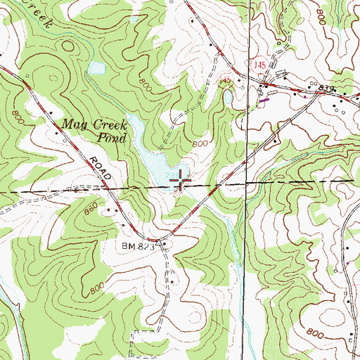 Topographic Map of North Fork Broad River Structure Five Dam, GA