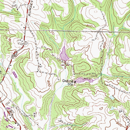 Topographic Map of North Fork Broad River Structure 14 Dam, GA