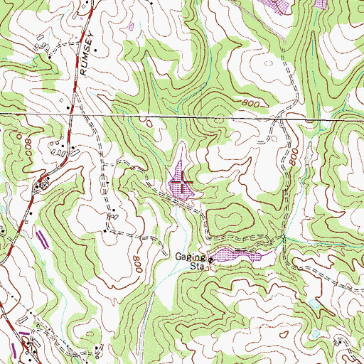 Topographic Map of Reservoir 14, GA