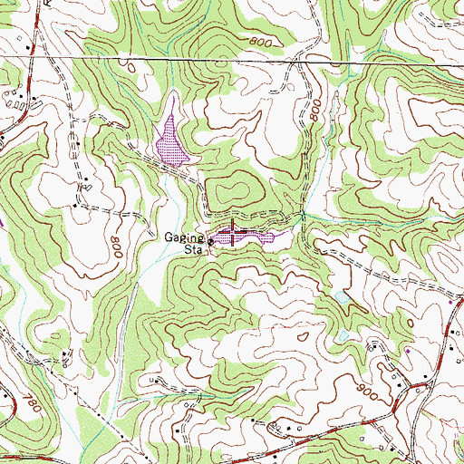 Topographic Map of Reservoir 15, GA