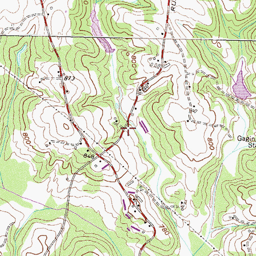 Topographic Map of North Fork Broad River, GA