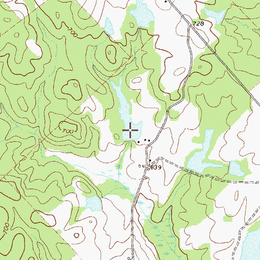 Topographic Map of Boyle Lake Dam Number Two, GA