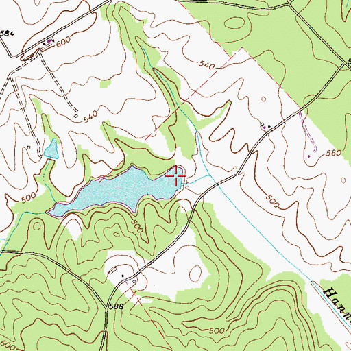 Topographic Map of Lynch Dam, GA