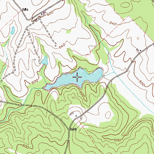 Topographic Map of Lynch Lake, GA