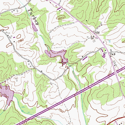 Topographic Map of North Broad River Structure Four Dam, GA