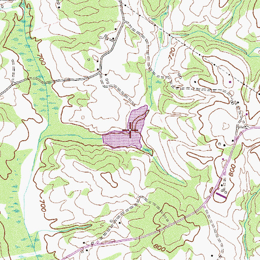 Topographic Map of Reservoir 32, GA