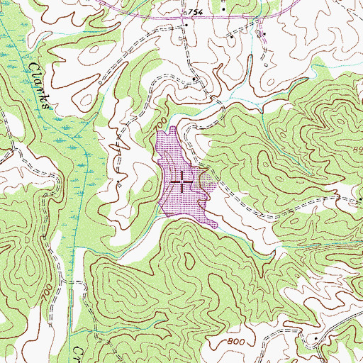 Topographic Map of Reservoir 33, GA