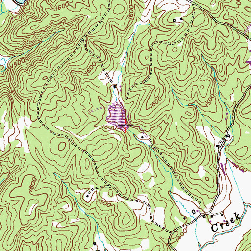 Topographic Map of Knight Lake, GA