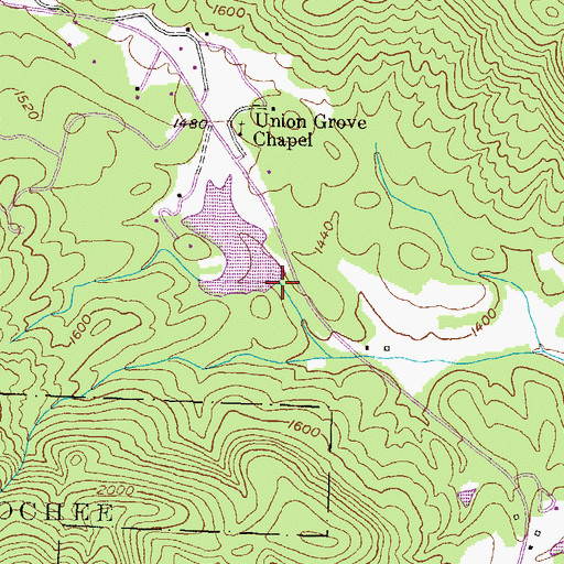 Topographic Map of Mays Lake Dam, GA