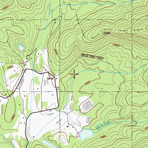 Topographic Map of Gooch Lake Dam, GA