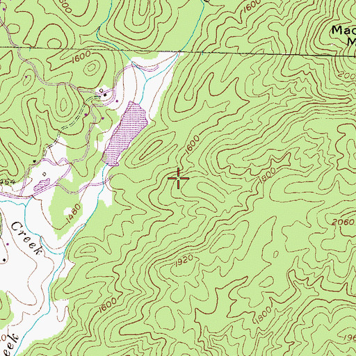 Topographic Map of Sautee Watershed Number 10 Lake, GA