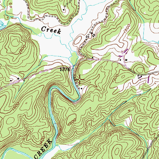 Topographic Map of Black Lake Dam, GA