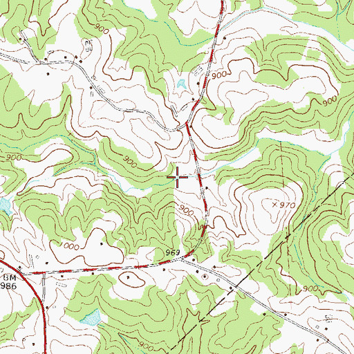 Topographic Map of Middle Oconee Structure Number Nine Dam, GA