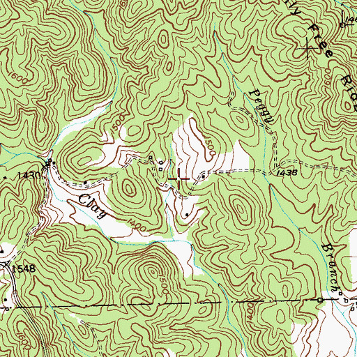 Topographic Map of Majors Lake Dam, GA