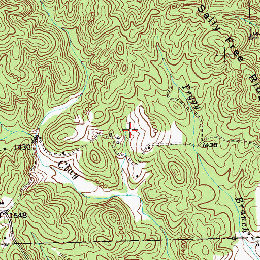 Topographic Map of Majors Lake, GA