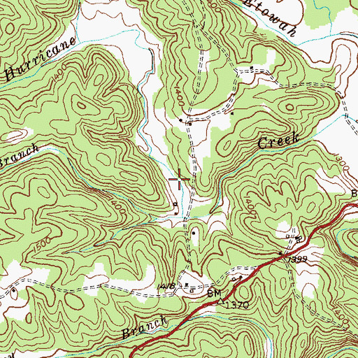 Topographic Map of Etowah River Watershed Number 26 Lake, GA