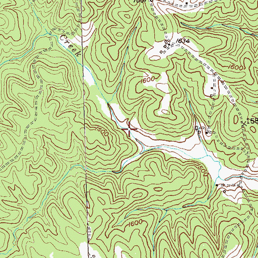 Topographic Map of Etowah River Watershed Number Twenty-five Lake, GA