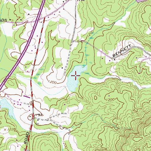 Topographic Map of Reservoir 59, GA