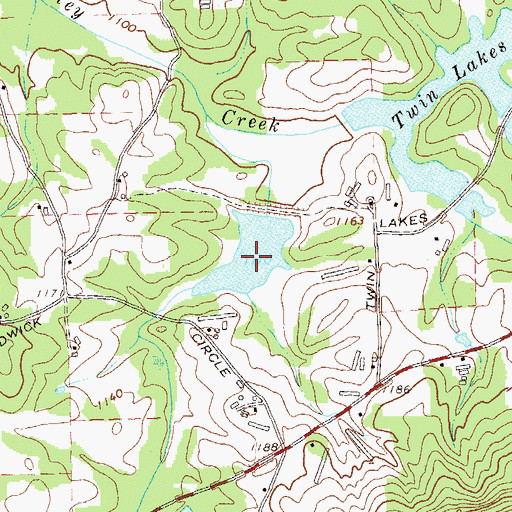Topographic Map of Reservoir 15, GA