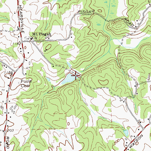 Topographic Map of Reservoir 26, GA