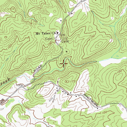 Topographic Map of Etowah River Subwatershed Number One Dam, GA