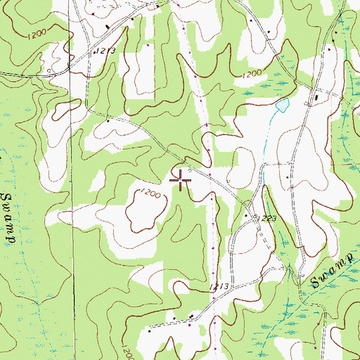 Topographic Map of Little Ten Dam, GA
