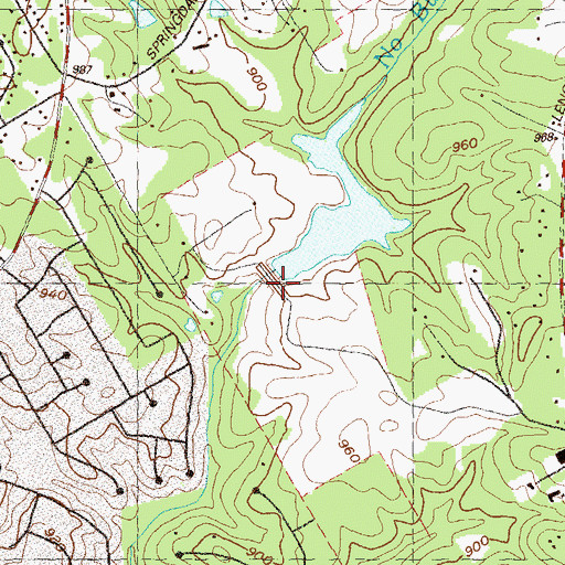 Topographic Map of Allen Dam, GA