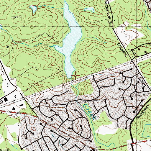 Topographic Map of Jones Dam Y14, GA
