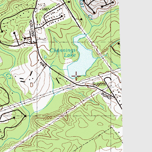 Topographic Map of Harris Dam Y15, GA