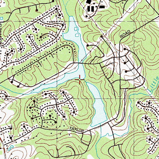 Topographic Map of Dam Y16, GA