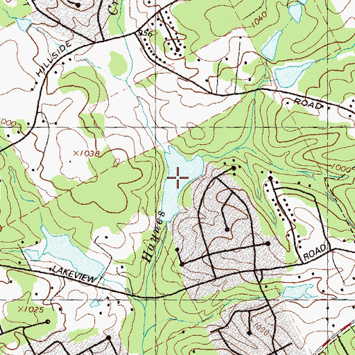 Topographic Map of Haynes Pond Number Three, GA