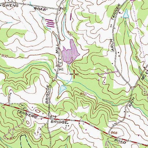 Topographic Map of Harrison Lake, GA