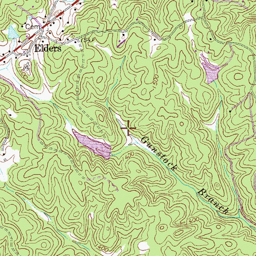 Topographic Map of Chitwood Lake Dam, GA